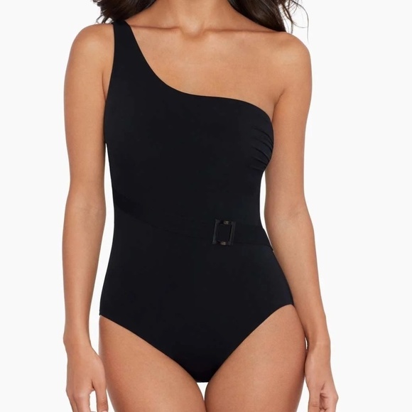 NWT Amoressa Swimwear Meridian Black US Size 6 - Picture 1 of 8